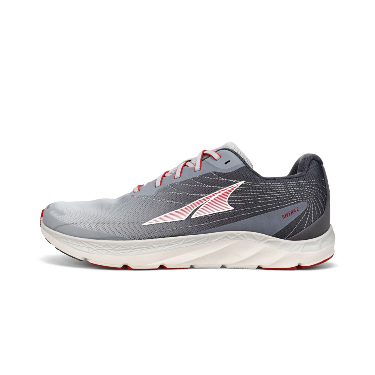 Altra Rivera 2 Men's Walking Shoes Light Grey / Red | South Africa-43872699